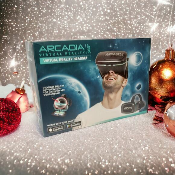 Arcadia Virtual Reality Headset Black 360 VR V1-0917 Works with Smartphone New - Picture 10 of 10